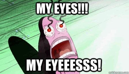 my eyes - the guy from spongebob who always says my eyes! - quickmeme |  Writing memes, Writer memes, Writing humor