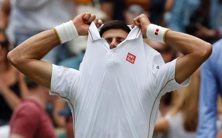 novak djokovic knocks james ward out of wimbledon 2016