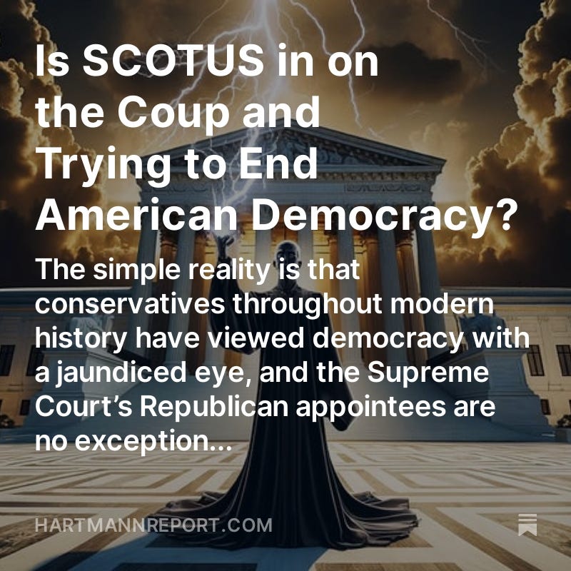 Is SCOTUS Trying to End American Democracy?