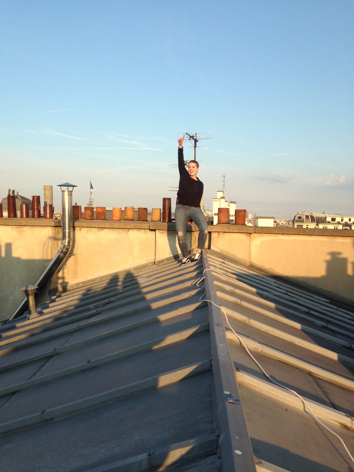 Eliot Duncan on a Parisian roof circa 2016