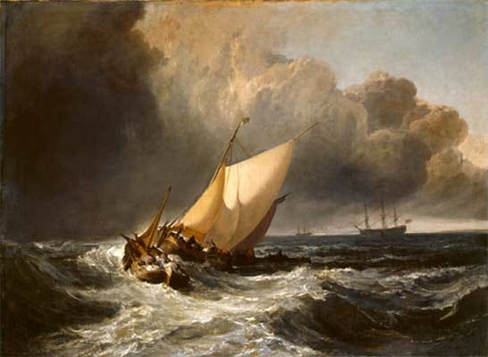 Dutch Boats in a Gale ('The Bridgewater Sea Piece') (1801)