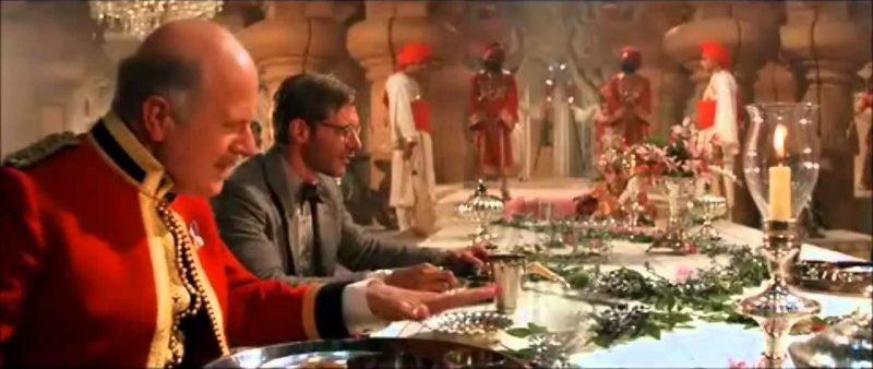 indiana jones temple of doom indian banquet scene