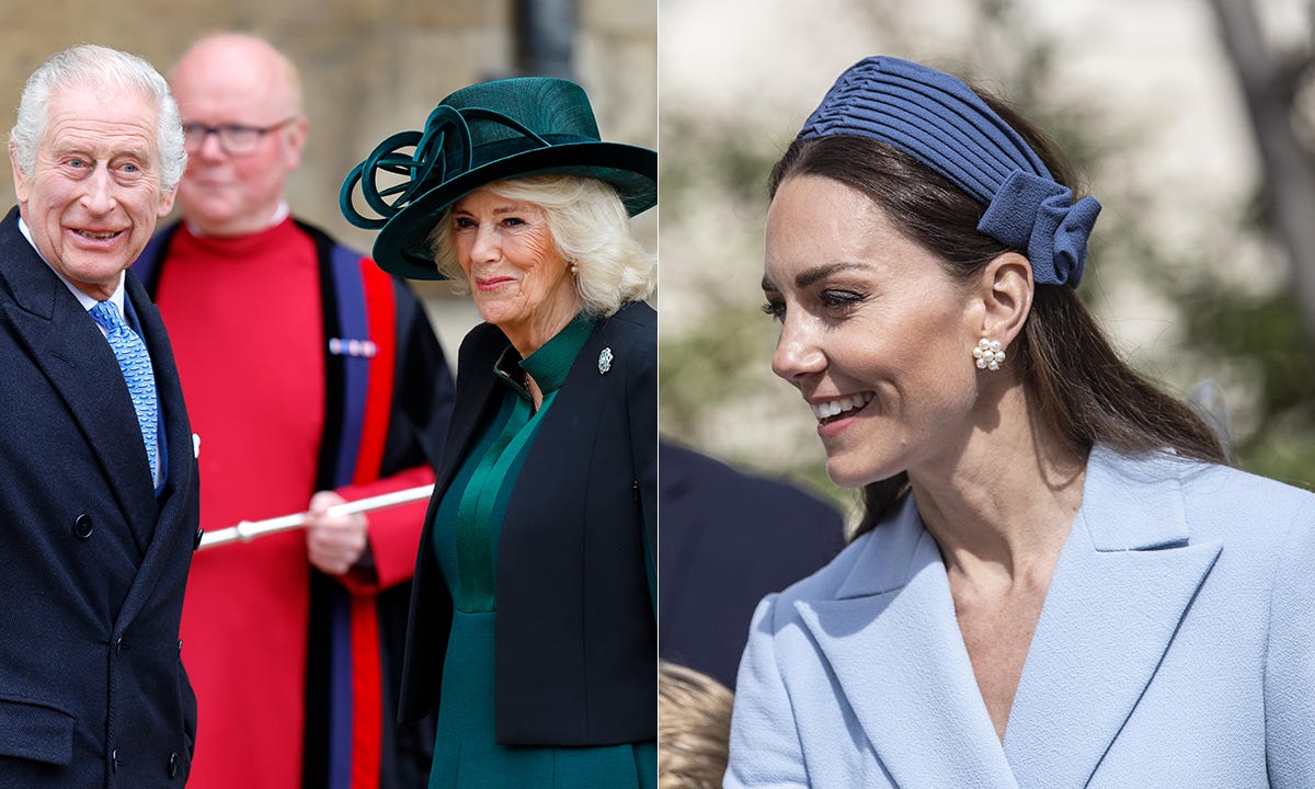 king charles and queen camilla with kate middleton