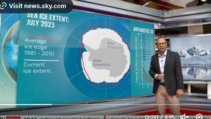 Sky News Antarctic Ice