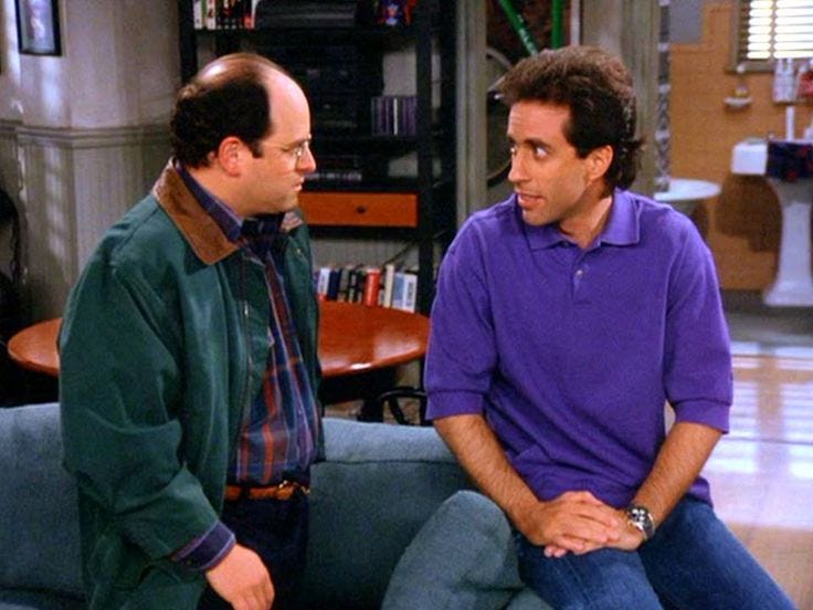 Jerry: "Are you confident in the I love you return?" George: "Fifty-fifty."…  | Seinfeld quotes, Seinfeld funny, Seinfeld
