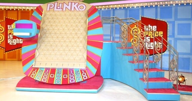 Plinko (Price is Right) - Probability of prizes at different drop locations  : r/dataisbeautiful