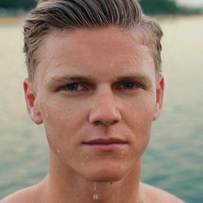 man standing in water man standing in water