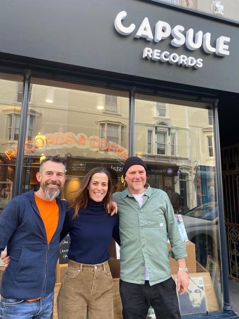 Owners Lawrence, Sarah and Simon have created a very fine thing with Capsule Records