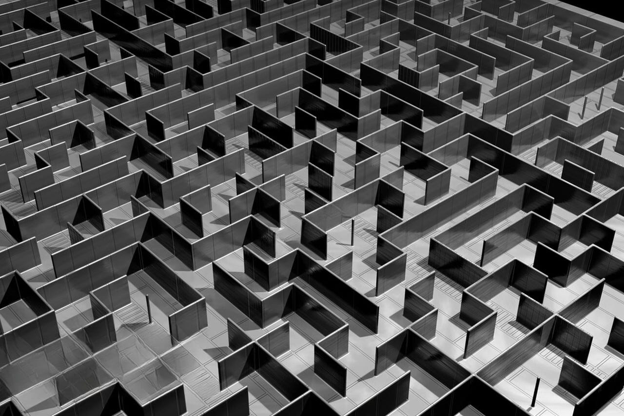a maze