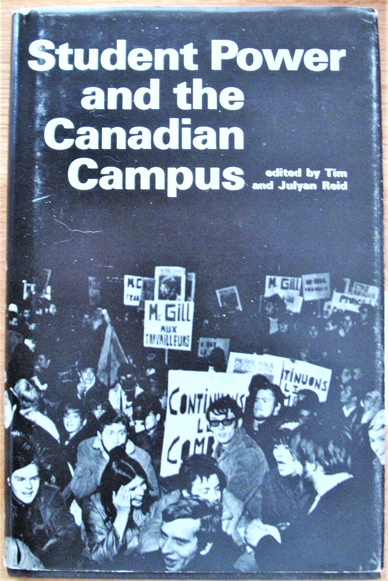 Cover of book "Student Power and the Canadian Campus"