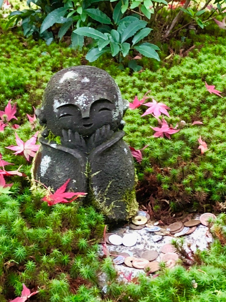 This little shrine in the garden draws a lot of attention and dedications
