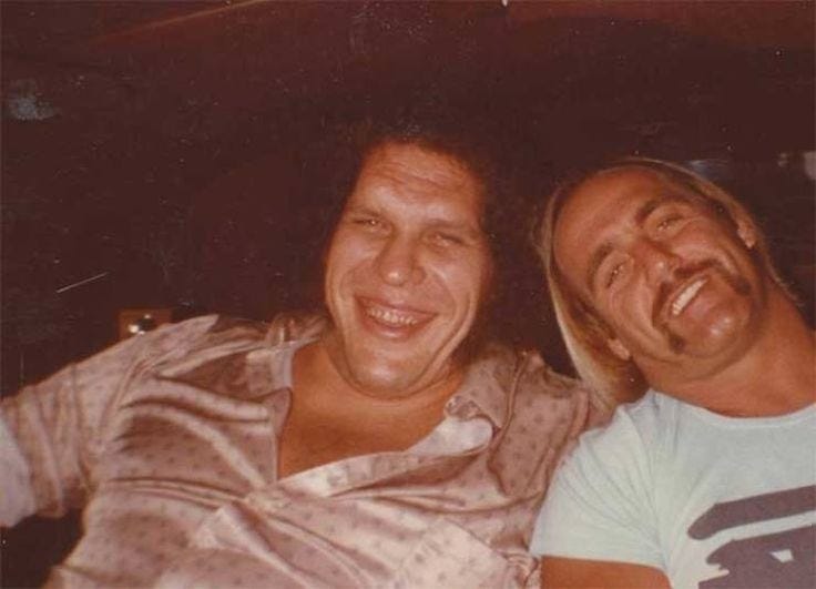 Picture of The Boss (Andre the Giant) and Hulk Hogan (Early 80s) (Best of  Friends) : r/SquaredCircle