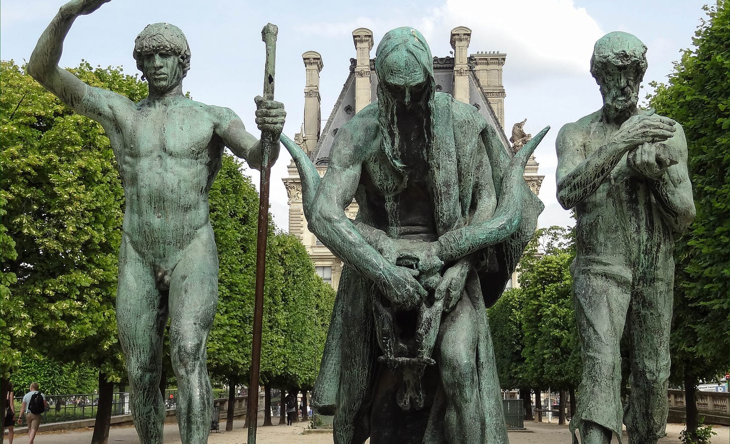 The Sons of Cain, as depicted in a statue in Paris.