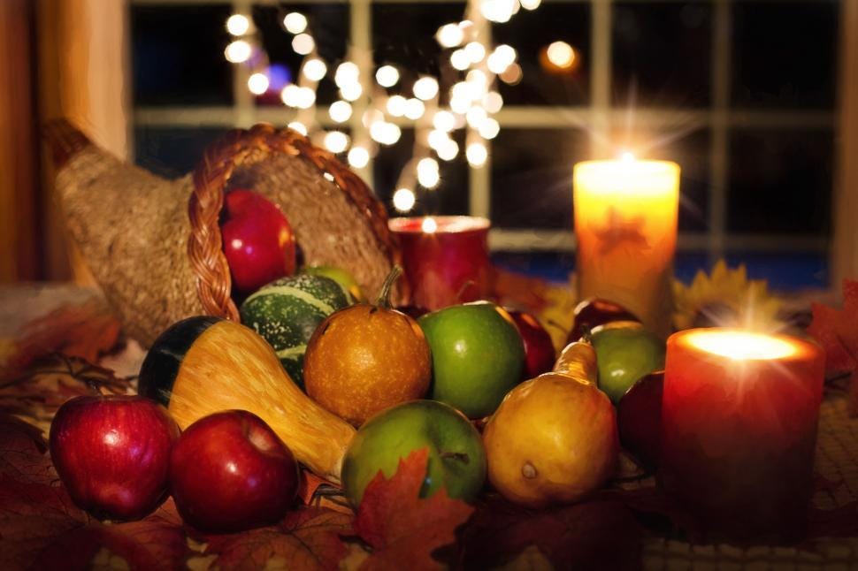 Free Stock Photo of Cornucopia with fruits and bokeh lights | Download Free  Images and Free Illustrations