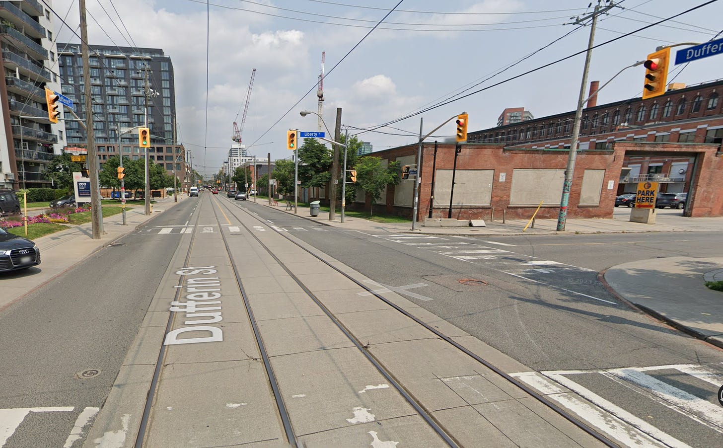 Google Streetview of Liberty & Dufferin