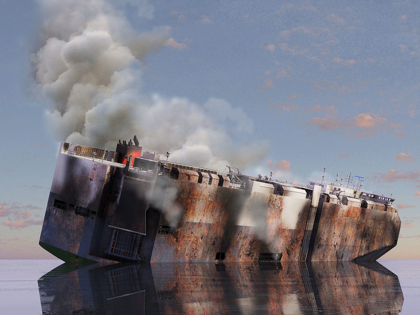 Burnt ship Felicity Ace 3D model