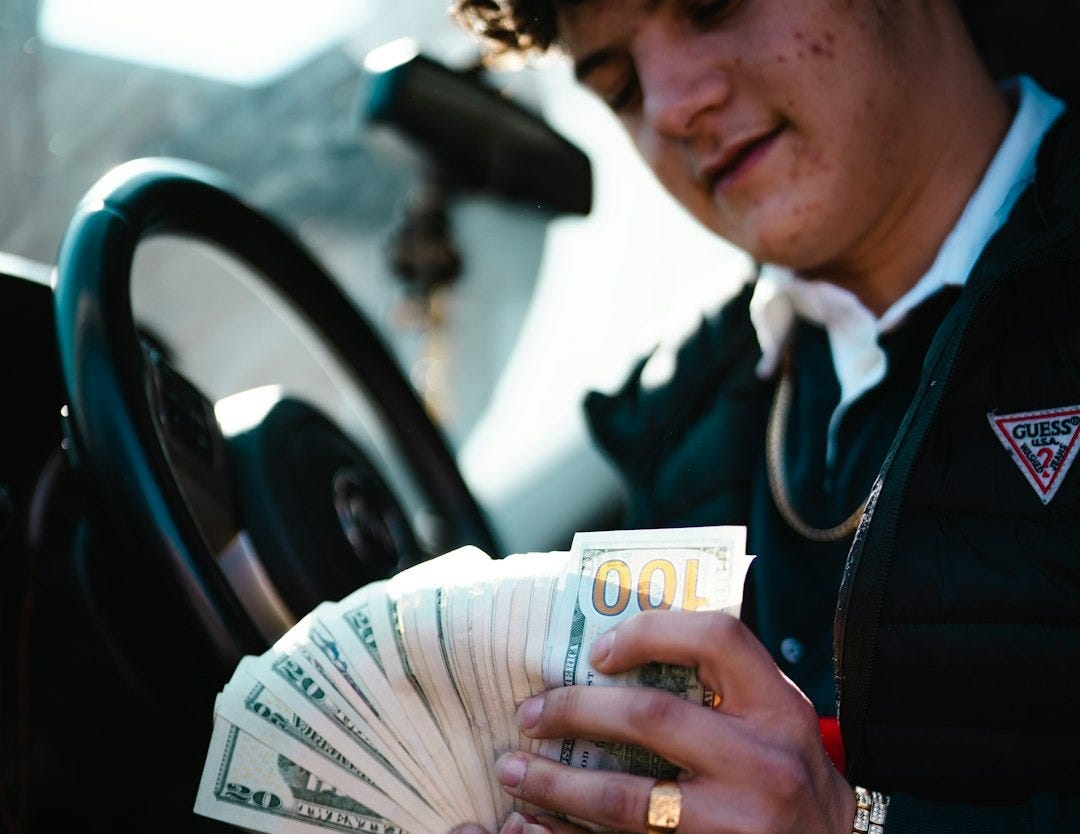 Business person with coffee