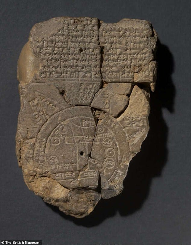 The Imago Mundi, also called the Babylonian Map of the World, was discovered in 1882 by renowned archaeologist Hormuzd Rassam in Sippar, an ancient Babylonian city in what is now present-day Iraq