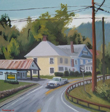 corinth NY painting by jh kunstler