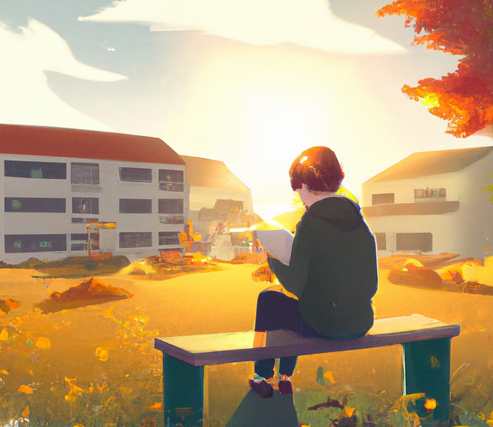 What if you took time at the start of the day to do what YOU want to do? A person sitting on a bench in the early morning sunshine. What if you took time at the start of the day to do what YOU want to do? A person sitting on a bench in the early morning sunshine.
