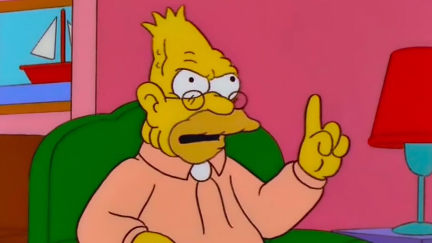 The Best of Abe Simpson on 'The Simpsons' | Cracked.com