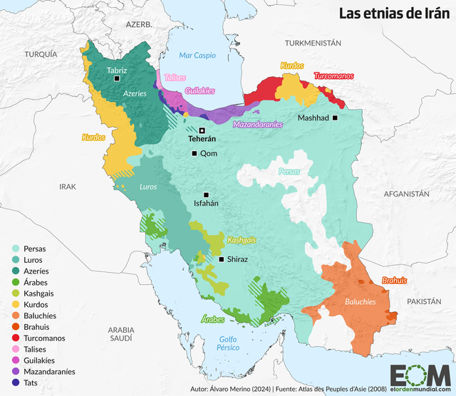 r/MapPorn - Ethnic map of Iran