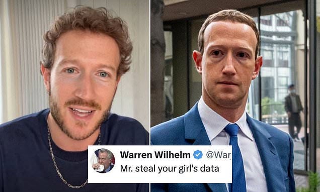 Facebook billionaire Mark Zuckerberg, 39, stuns the internet with his WILD  'glow up' - but all is NOT as it seems... | Daily Mail Online