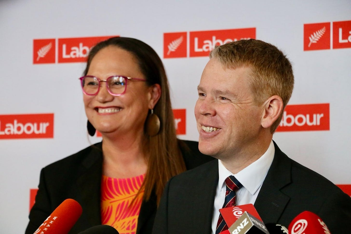 Carmel Sepuloni and Chris Hipkins.