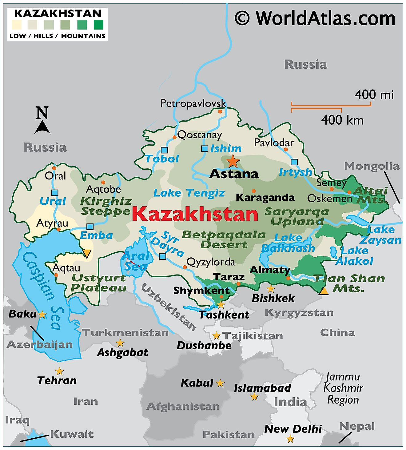 Kazakhstan Maps & Facts - World Atlas