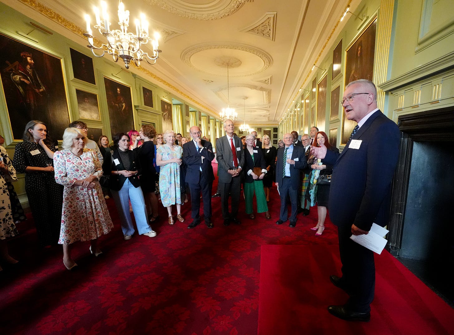 queen camilla Queen hosted a literary reception at the Palace of Holyroodhouse