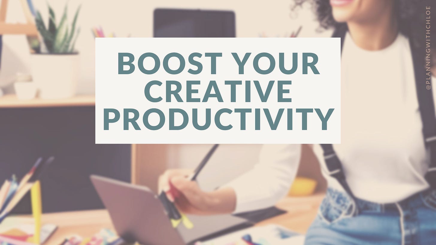 Boost Your Creative Productivity