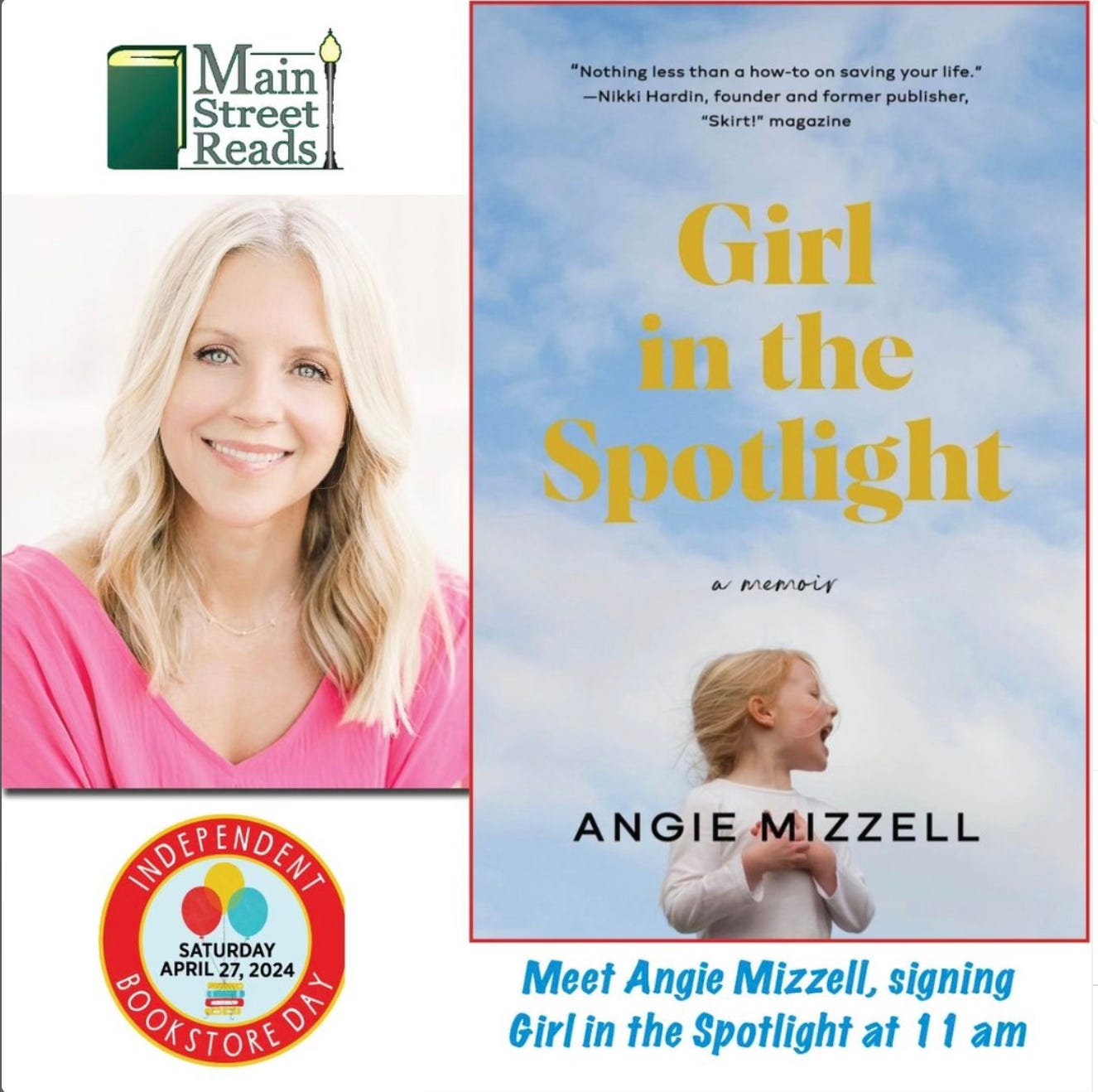 Angie Mizzell at Main Street Reads