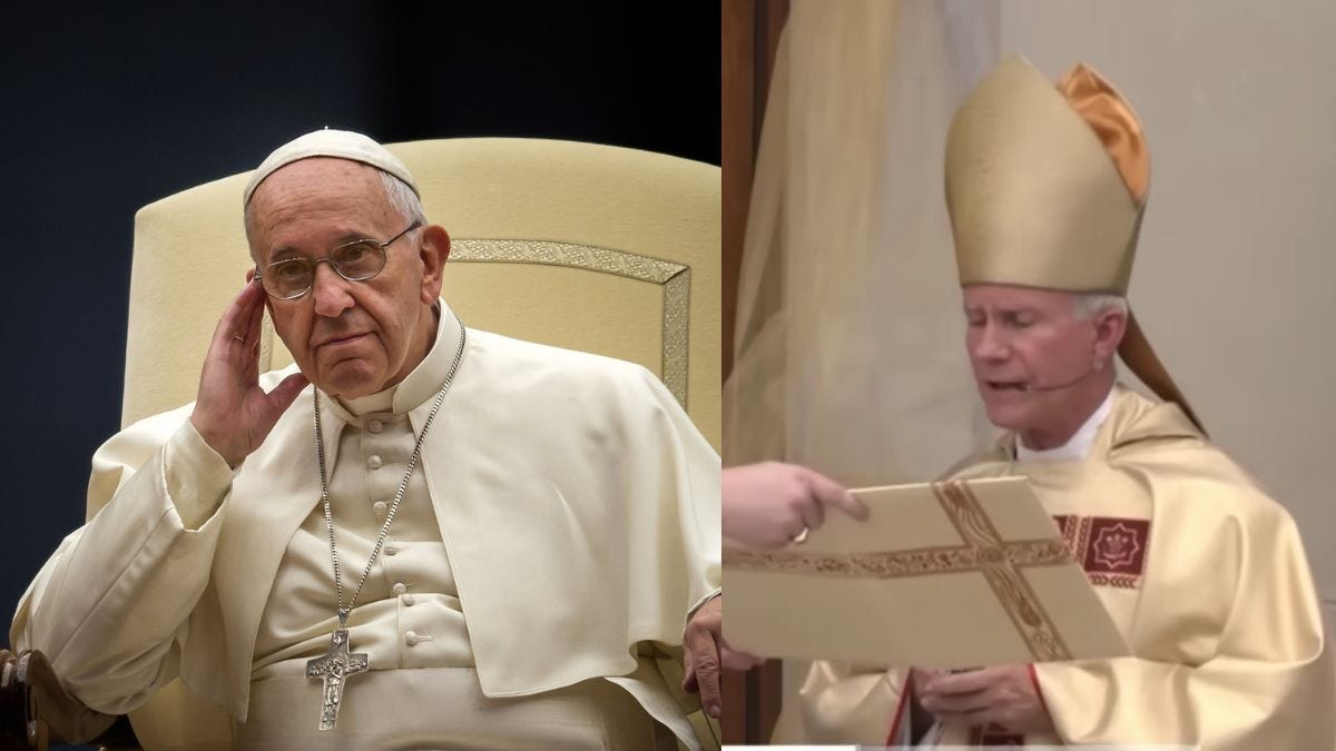 pope francis and bishop joesph strickland