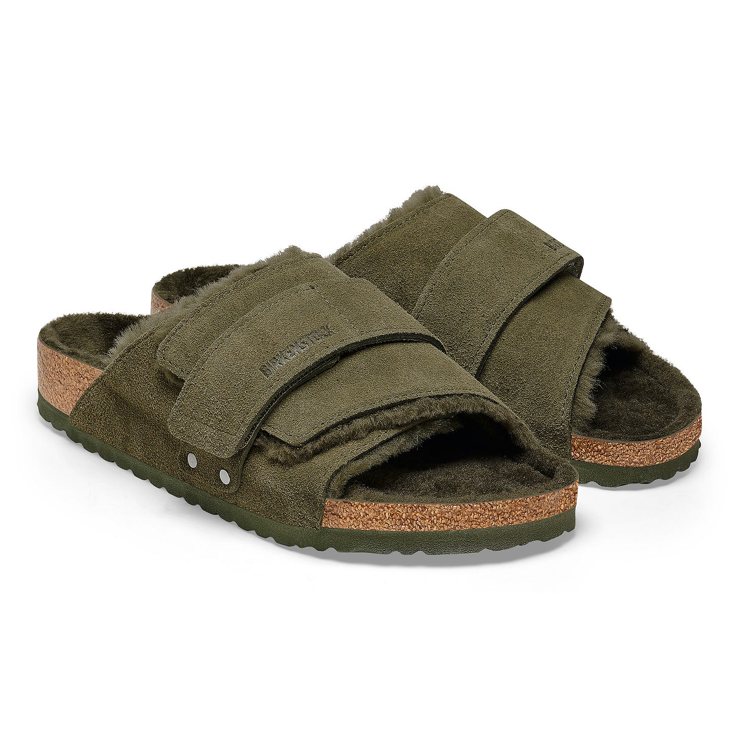 Kyoto Shearling Suede Leather Thyme | BIRKENSTOCK