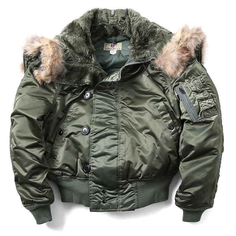 Made in USA Cold Weather N-2B Parka Pilot Military Bomber Air Force Jacket  Coat