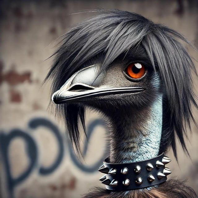 r/weirddalle - Emo emu