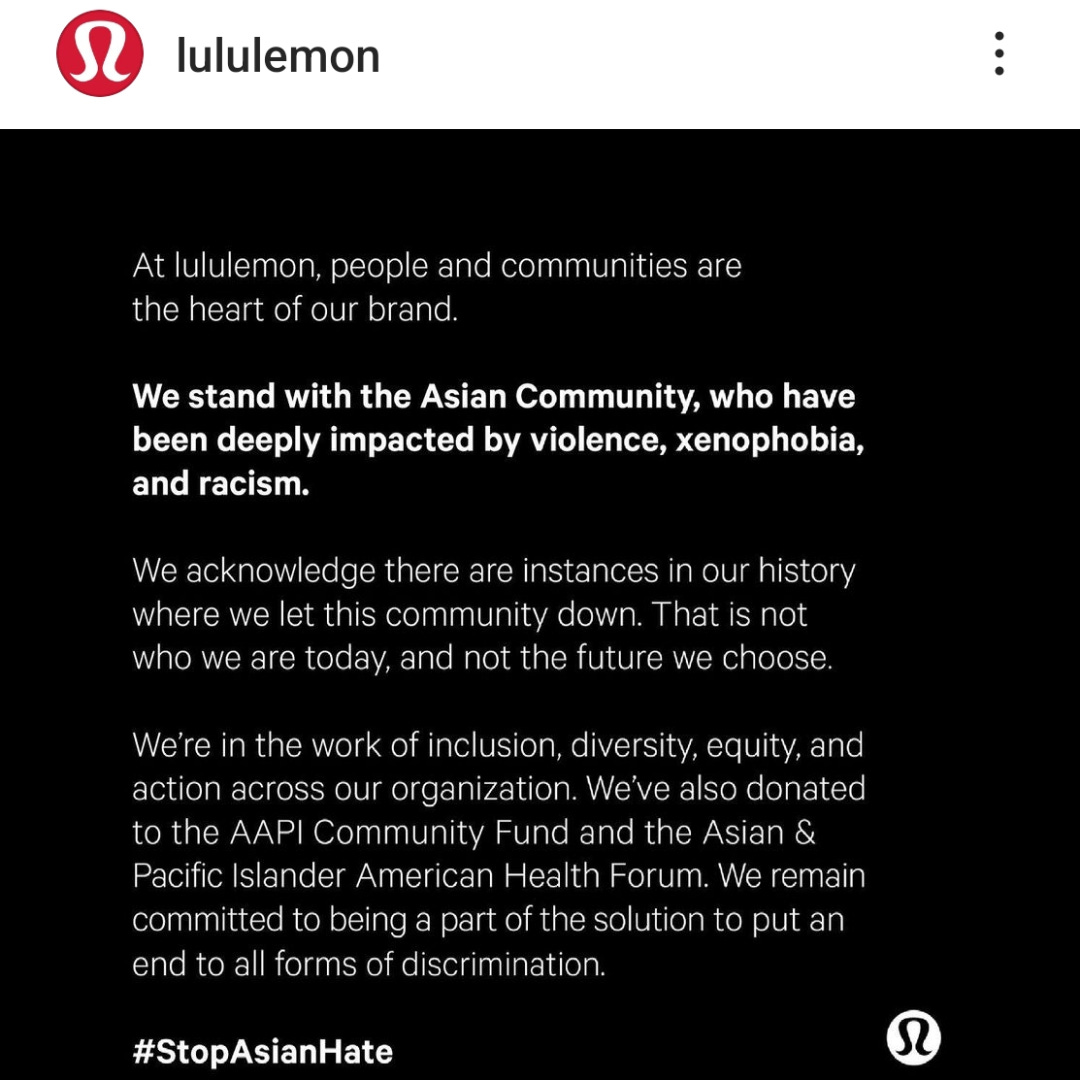 Petition · Boycott Lululemon until they change their racist, anti-Asian name  - United States ·