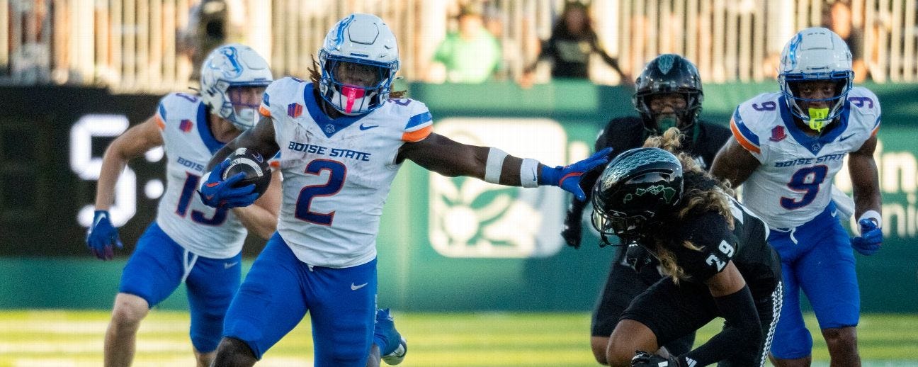 Heisman hopeful Jeanty rolls again in Boise win