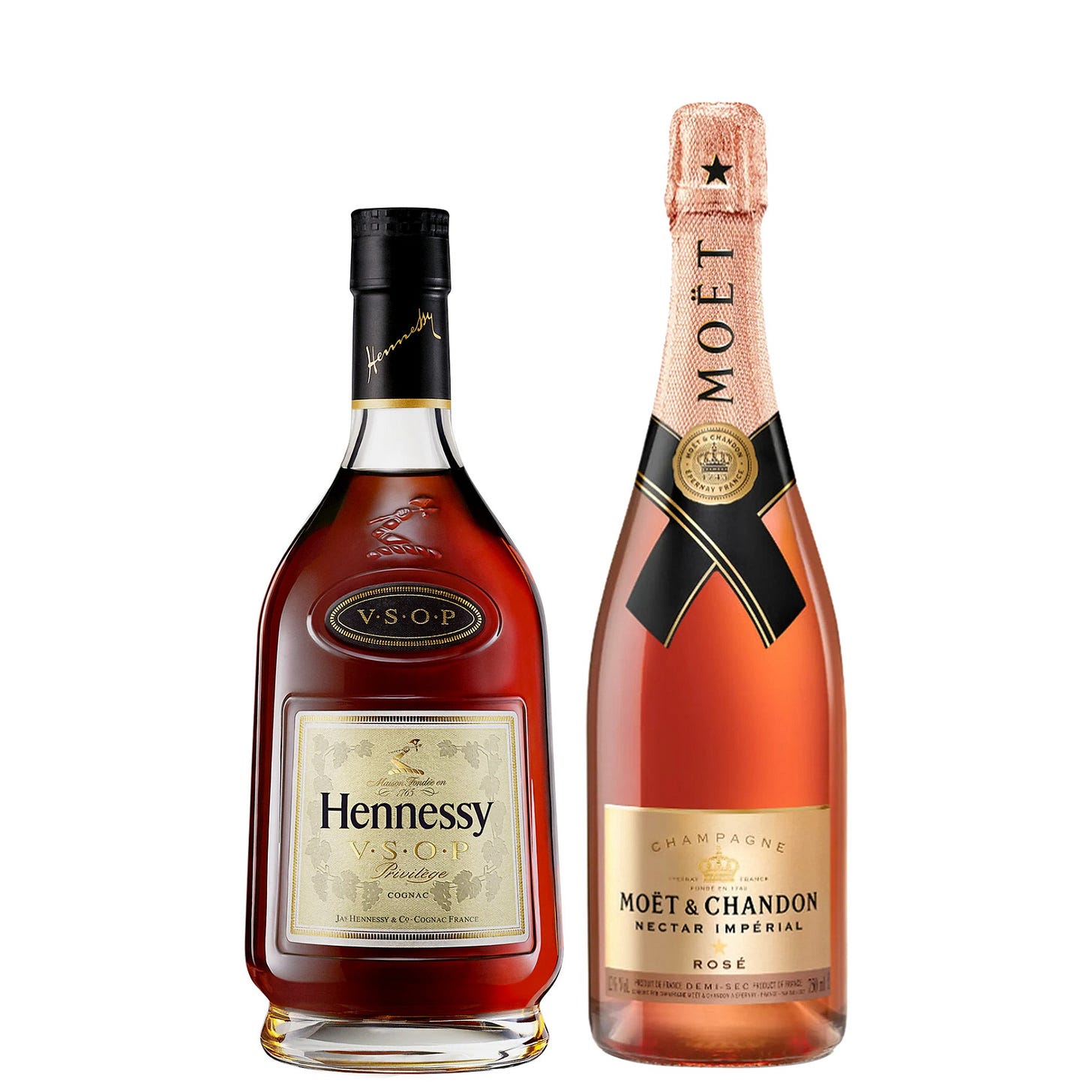 Moet & Chandon Rose & Hennessy VSOP Cognac Combo Package– ShopSK