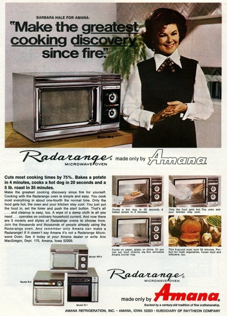 1970s microwave ovens: Look back to when they were the super-hot new ...