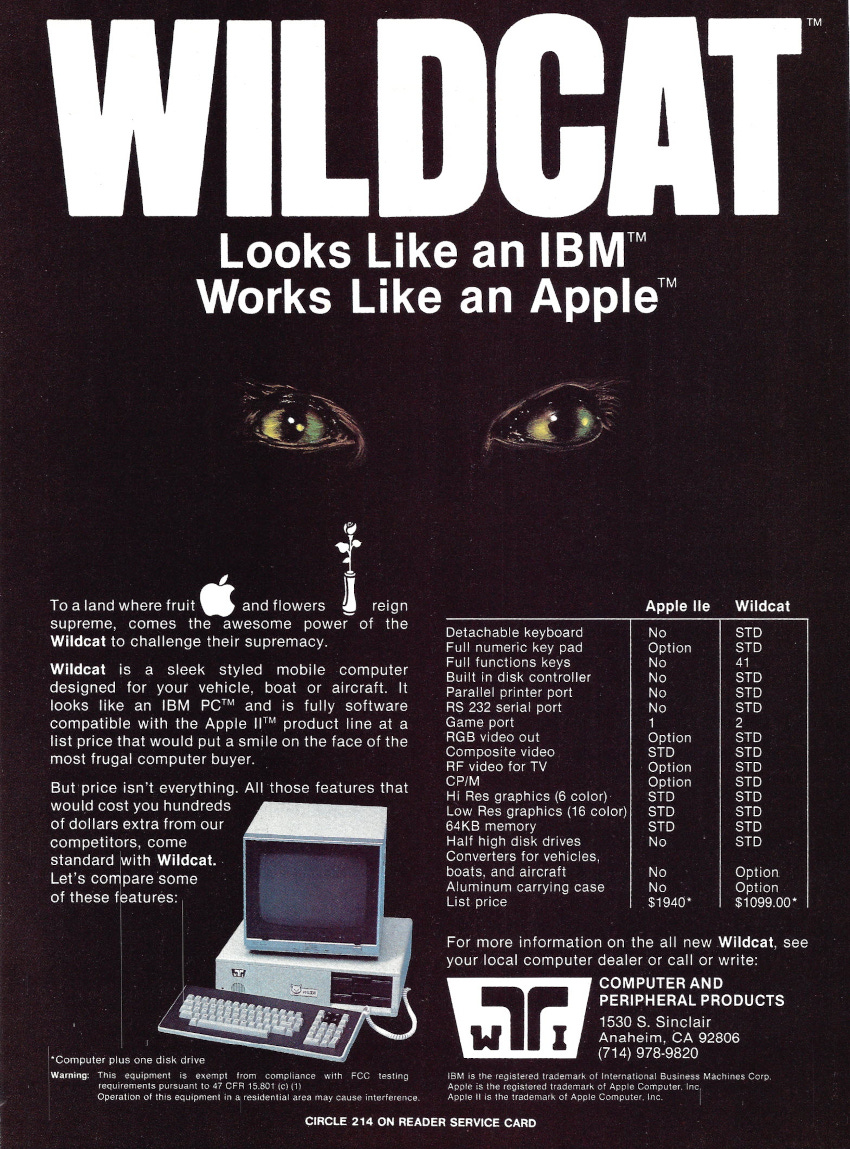 From the April 1984 issue of Creative Computing magazine