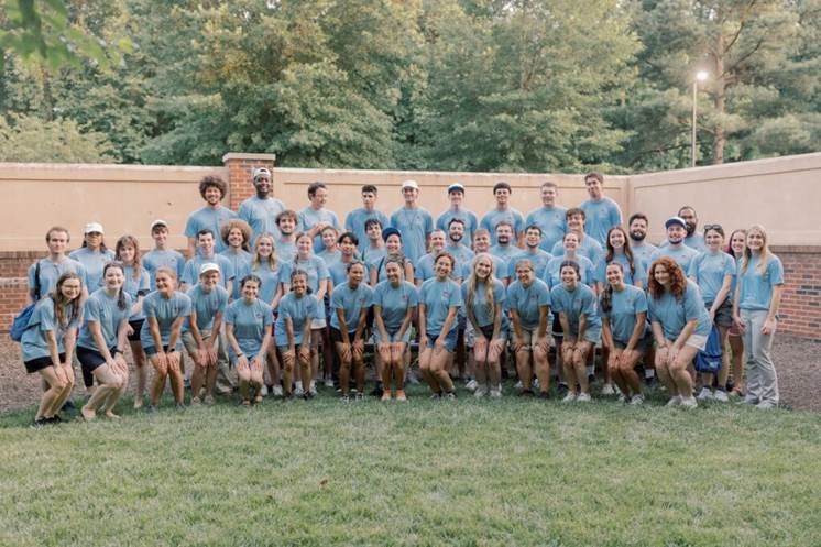 A group of people posing for a photo