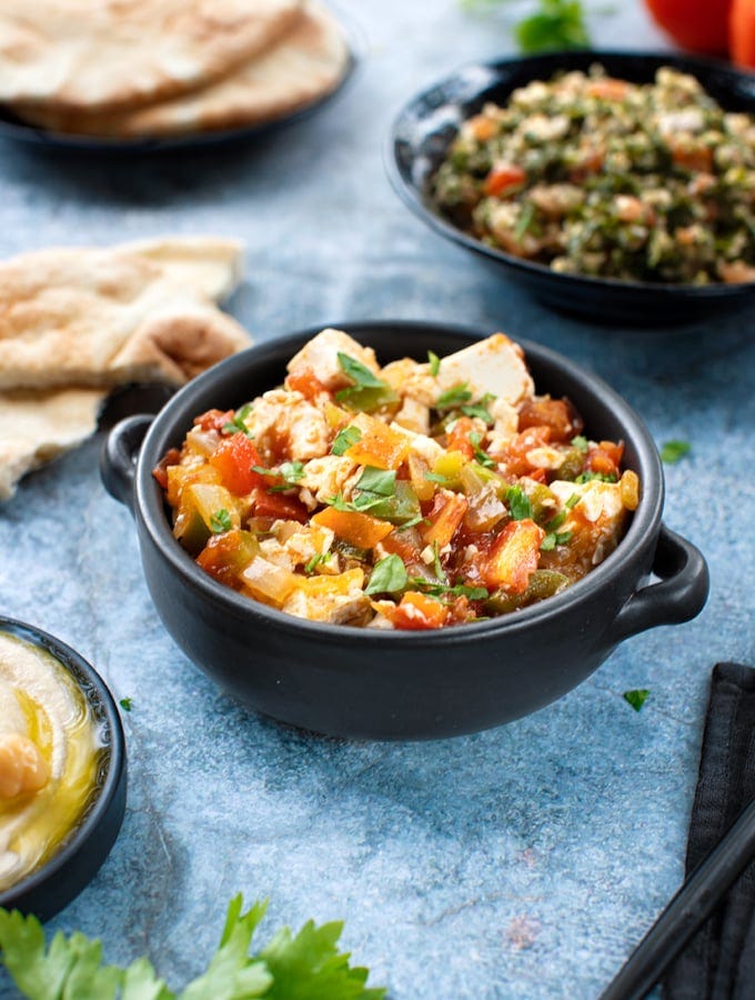 Vegan tofu shakshuka