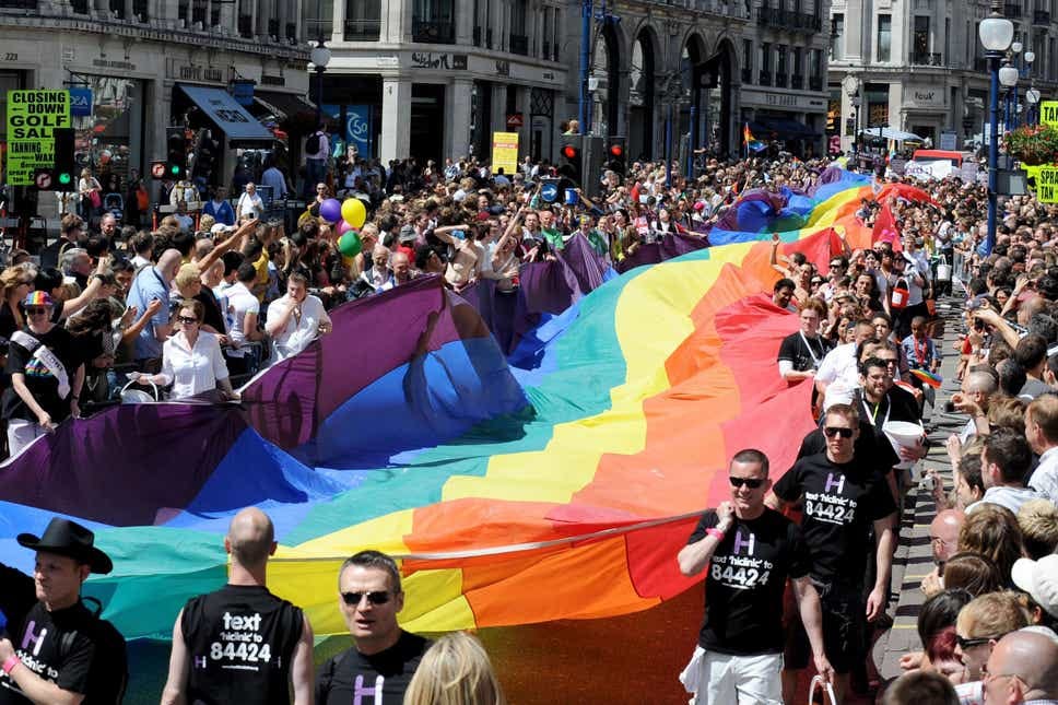 <p>Pride in London, which is commonly known as London Pride, takes place after LGBT Pride Month this summer </p>