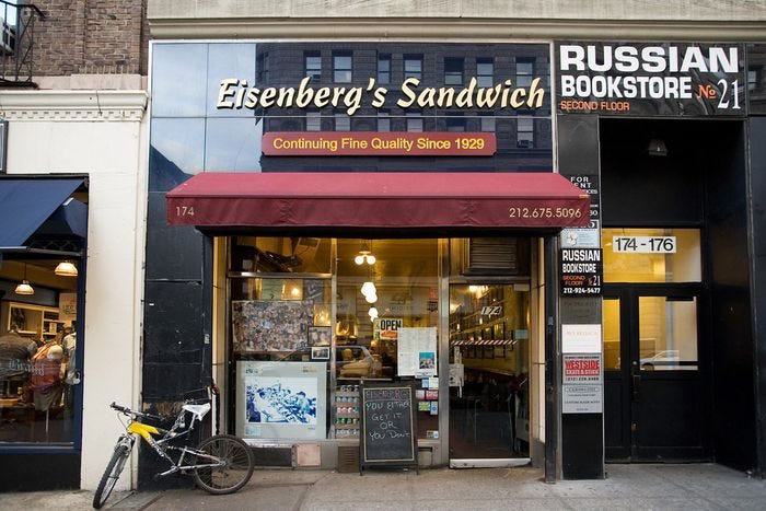 Eisenberg's, a New York Institution, Is a Goner