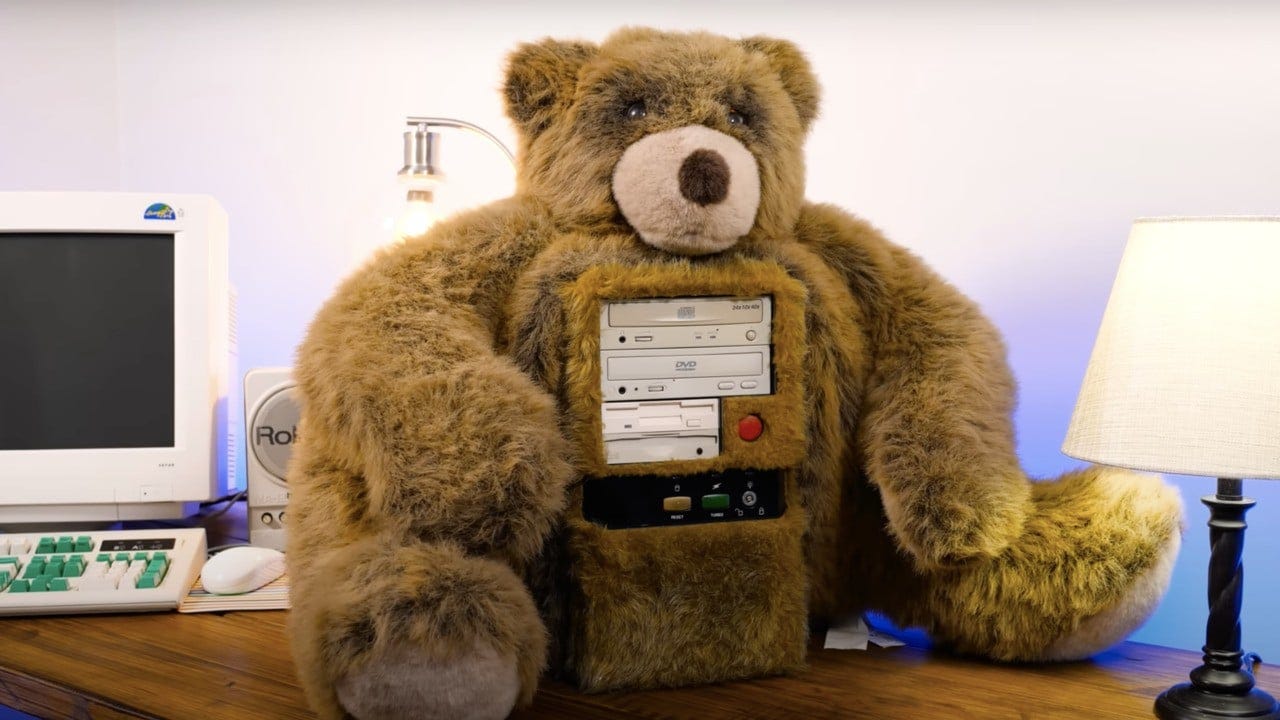 Random: YouTuber LGR Rescues 20-Year-Old Teddy Bear PC | Time Extension