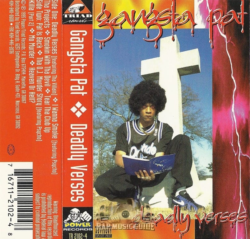 Gangsta Pat - Deadly Verses: Cassette Tape | Rap Music Guide