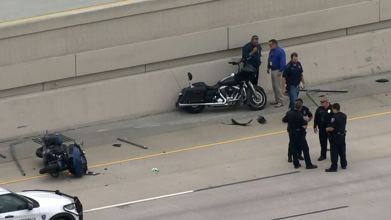 At least one man is dead in an interstate shooting involving outlaw motorcycle gang members, according to a social media post by the Montgomery County Sheriff's office.