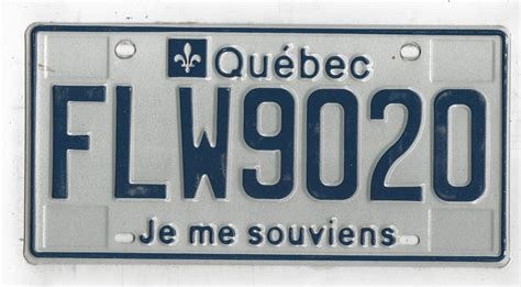 QUEBEC Je me souviens FLW9020 - Platemine