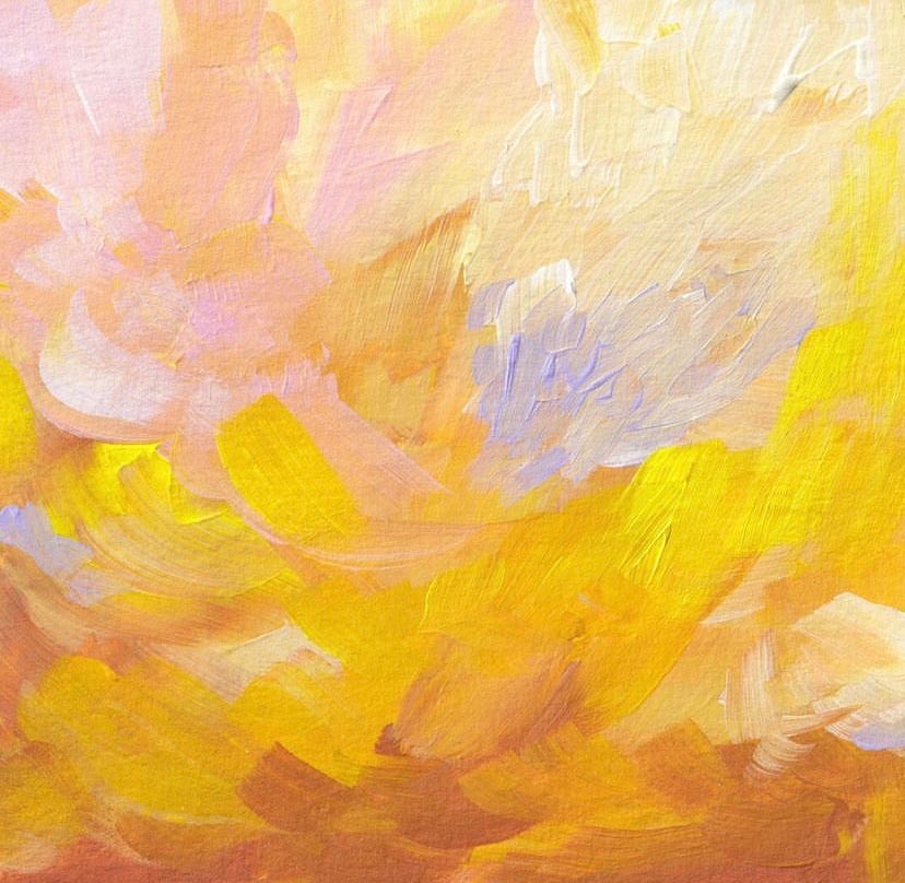 abstract art of varying yellow tones